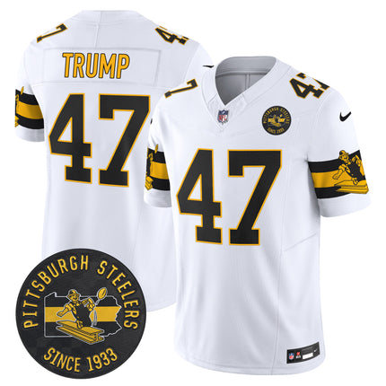 Men's Pittsburgh Steelers Throwback 1933 Patch Vapor Limited Jersey - All Stitched