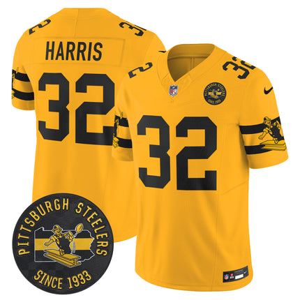 Men's Pittsburgh Steelers Throwback 1933 Patch Vapor Limited Jersey - All Stitched