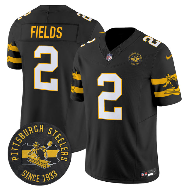 Men's Pittsburgh Steelers Throwback 1933 Patch Vapor Limited Jersey - All Stitched
