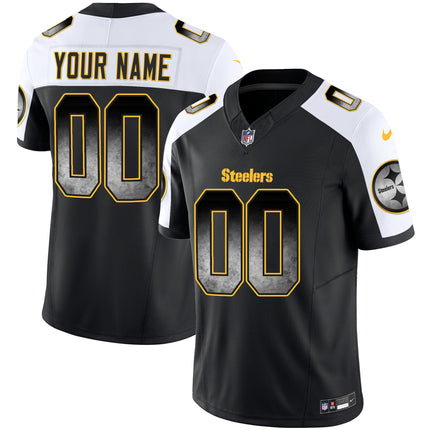 Steelers Arch Smoke Vapor Custom Jersey - All Stitched