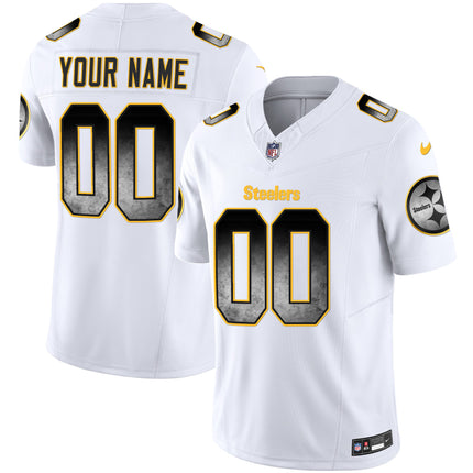 Steelers Arch Smoke Vapor Custom Jersey - All Stitched