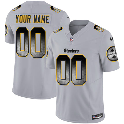 Steelers Arch Smoke Vapor Custom Jersey - All Stitched