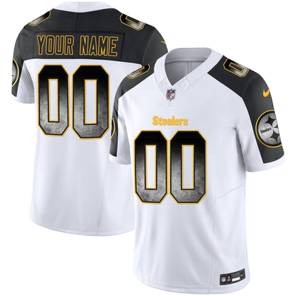 Steelers Arch Smoke Vapor Custom Jersey - All Stitched