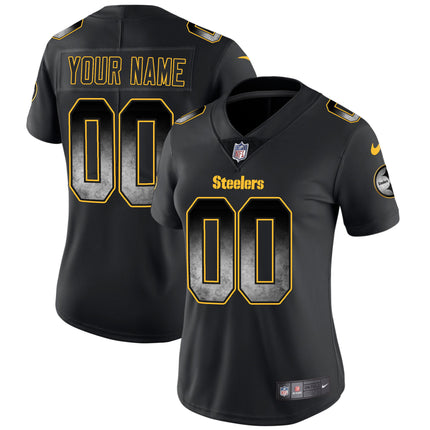 Steelers Arch Smoke Vapor Custom Jersey - All Stitched