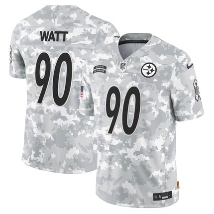 Steelers 2024 Salute to Service Vapor Limited Jersey - Arctic Camo - All Stitched