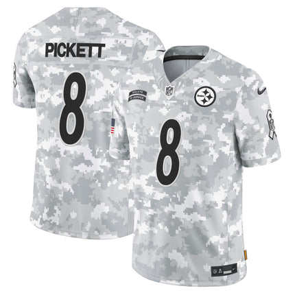 Steelers 2024 Salute to Service Vapor Limited Jersey - Arctic Camo - All Stitched