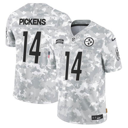 Steelers 2024 Salute to Service Vapor Limited Jersey - Arctic Camo - All Stitched