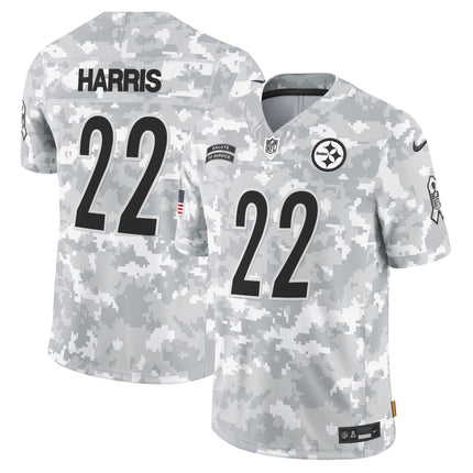 Steelers 2024 Salute to Service Vapor Limited Jersey - Arctic Camo - All Stitched