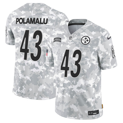 Steelers 2024 Salute to Service Vapor Limited Jersey - Arctic Camo - All Stitched