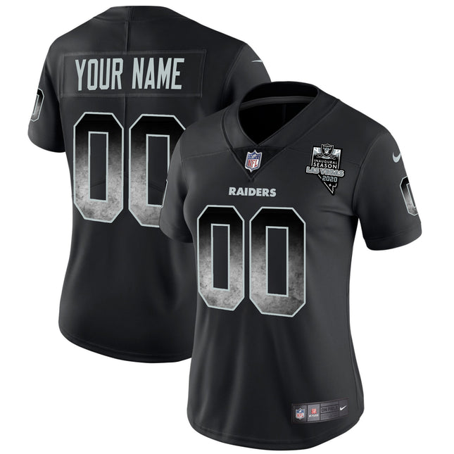 Raiders Arch Smoke Vapor Custom Jersey - All Stitched