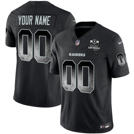Raiders Arch Smoke Vapor Custom Jersey - All Stitched