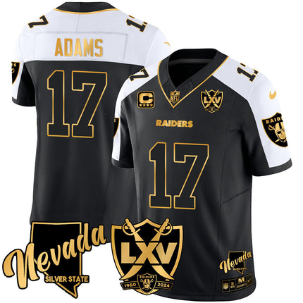 Men's Raiders 2024 Vapor Limited Gold Jersey - 65th Anniversary - All Stitched