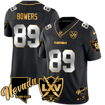 Men's Raiders 2024 Vapor Limited Gold Jersey - 65th Anniversary - All Stitched