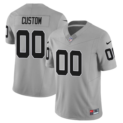 Custom Las Vegas Raiders 2023 Nevada Sliver State Patch Jersey - All Stitched