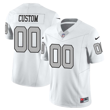Custom Las Vegas Raiders 2023 Nevada Sliver State Patch Jersey - All Stitched