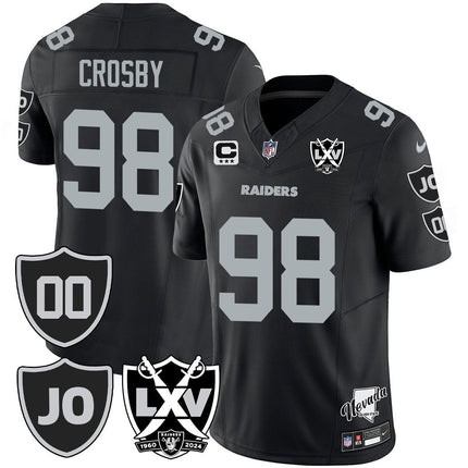 Men's Raiders Vapor Limited Jersey - All Stitched - Honor Jim Otto