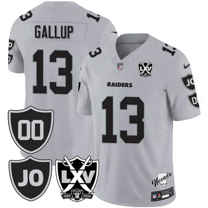 Men's Raiders Vapor Limited Jersey - All Stitched - Honor Jim Otto