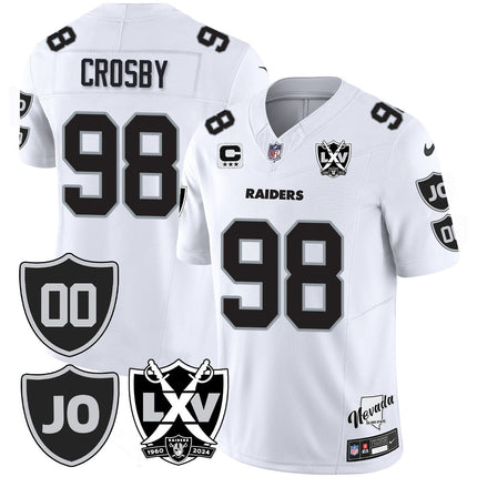 Men's Raiders Vapor Limited Jersey - All Stitched - Honor Jim Otto