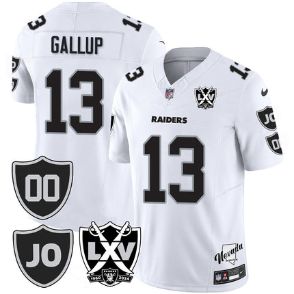 Men's Raiders Vapor Limited Jersey - All Stitched - Honor Jim Otto