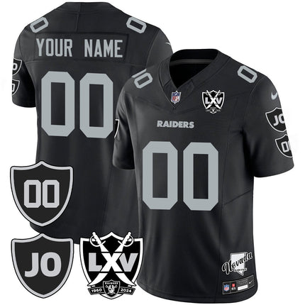 Custom Gender/Name Raiders Vapor Limited Jersey - All Stitched - Honor Jim Otto