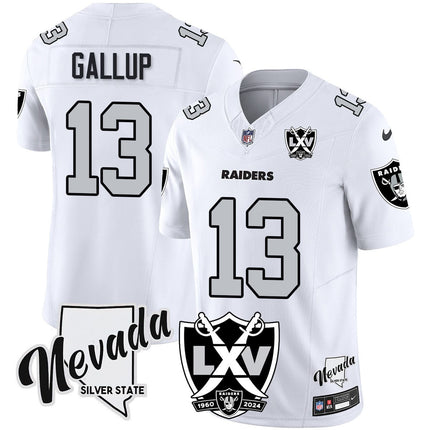 Men's Raiders 2024 Vapor Limited Jersey - 65th Anniversary - All Stitched