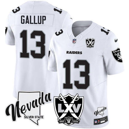Men's Raiders 2024 Vapor Limited Jersey - 65th Anniversary - All Stitched
