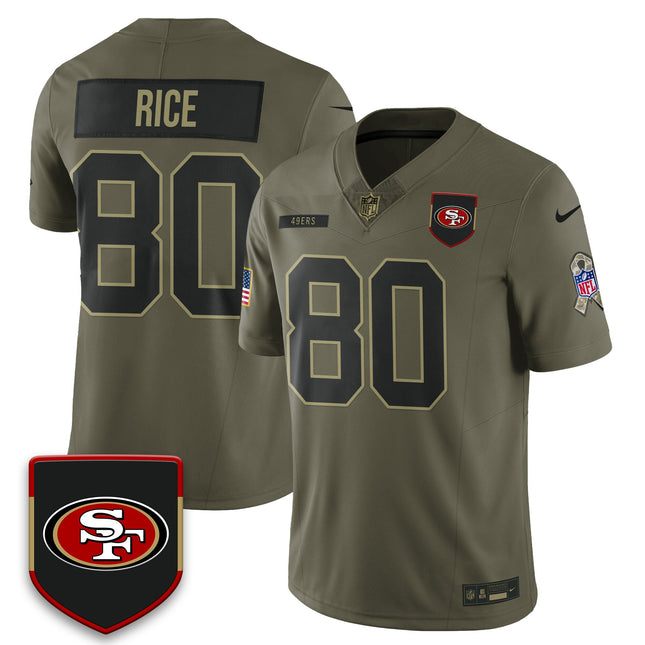 San Francisco 49ers 2025 Salute to Service Limited Jersey - All Stitched