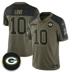 Olive Alternate / Jordan Love - 10 / S