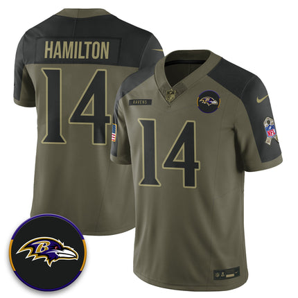 Baltimore Ravens 2025 Salute to Service Limited Jersey - All Stitched