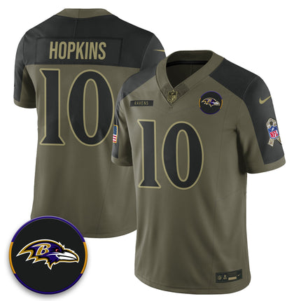 Baltimore Ravens 2025 Salute to Service Limited Jersey - All Stitched