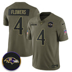 Olive / Zay Flowers - 4 / S