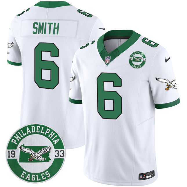 Men's Philadelphia Eagles 2024 Throwback Vapor Limited Jersey - Est. 1933 Patch - All Stitched