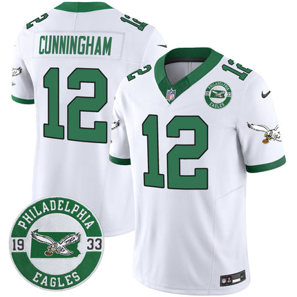Men's Philadelphia Eagles 2024 Throwback Vapor Limited Jersey - Est. 1933 Patch - All Stitched