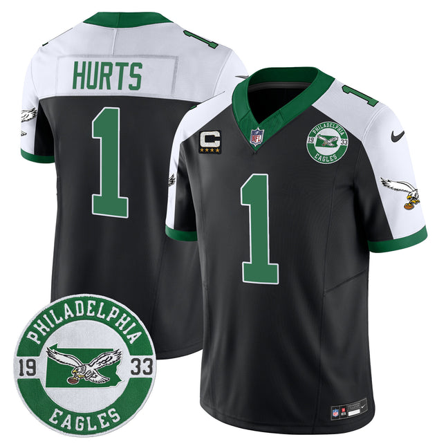 Men's Philadelphia Eagles 2024 Throwback Vapor Limited Jersey - Est. 1933 Patch - All Stitched