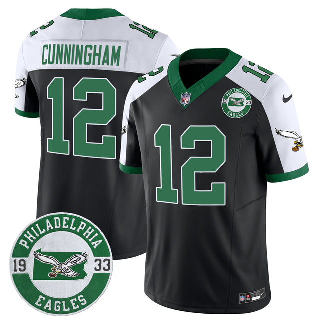 Men's Philadelphia Eagles 2024 Throwback Vapor Limited Jersey - Est. 1933 Patch - All Stitched