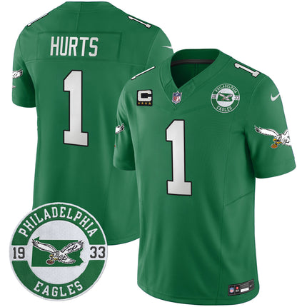 Men's Philadelphia Eagles 2024 Throwback Vapor Limited Jersey - Est. 1933 Patch - All Stitched