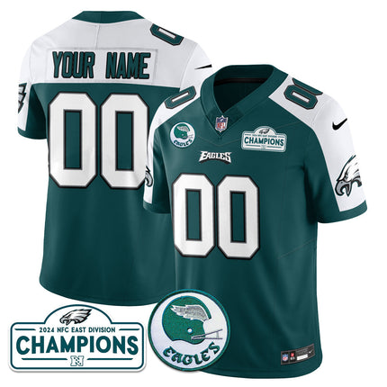 Custom Philadelphia Eagles 2024 NFC East Division Champions Jersey N1 - All Stitched