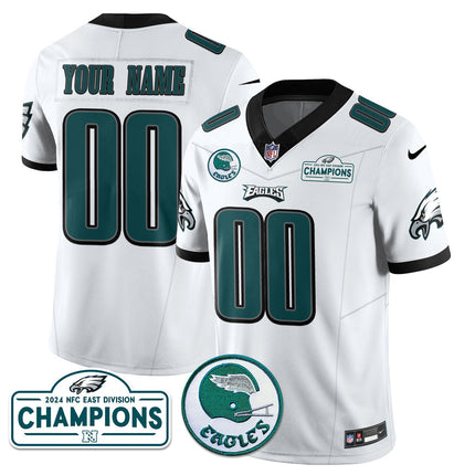 Custom Philadelphia Eagles 2024 NFC East Division Champions Jersey N1 - All Stitched