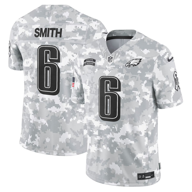 Philadelphia Eagles 2024 Salute to Service Vapor Limited Jersey - Arctic Camo - All Stitched