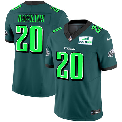 Men's Eagles Autism Foundation Patch Vapor Limited Jersey - All Stitched