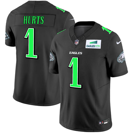 Men's Eagles Autism Foundation Patch Vapor Limited Jersey - All Stitched