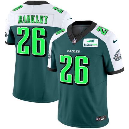 Men's Eagles Autism Foundation Patch Vapor Limited Jersey - All Stitched