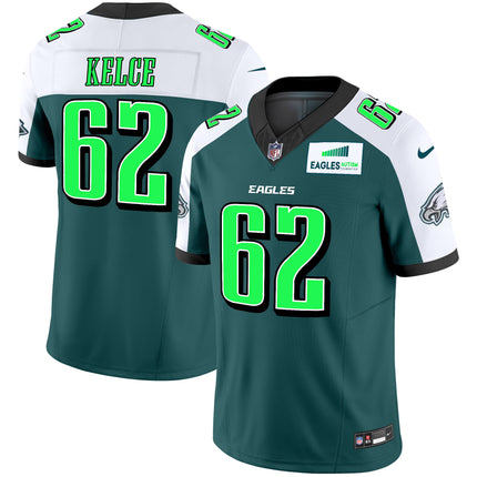 Men's Eagles Autism Foundation Patch Vapor Limited Jersey - All Stitched