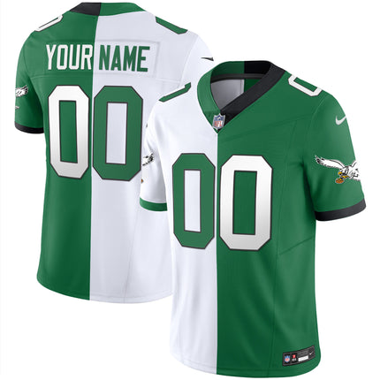Eagles Throwback Kelly Vapor Limited Custom Jersey - All Stitched