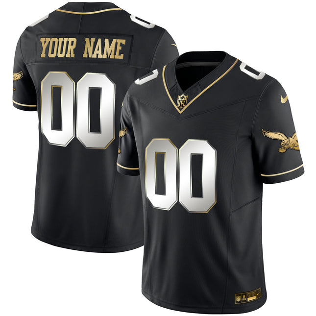 Eagles Throwback Kelly Vapor Limited Custom Jersey - All Stitched