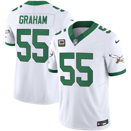 Men's Eagles Throwback Kelly Vapor Limited Jersey - All Stitched