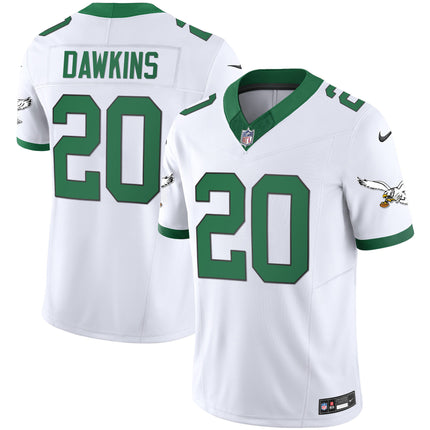 Men's Eagles Throwback Kelly Vapor Limited Jersey - All Stitched