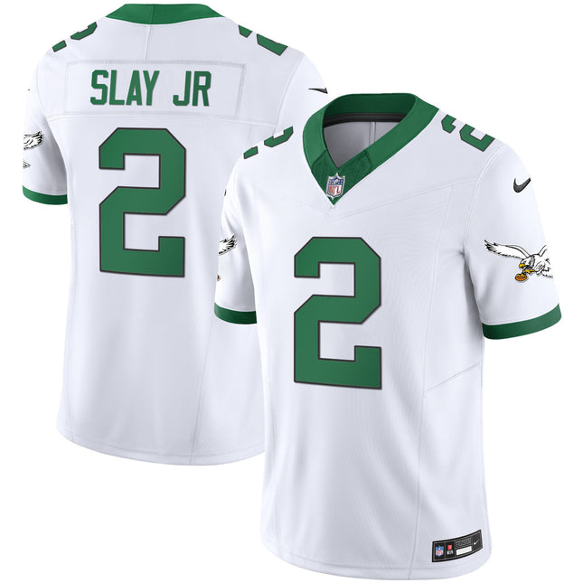 Men's Eagles Throwback Kelly Vapor Limited Jersey - All Stitched