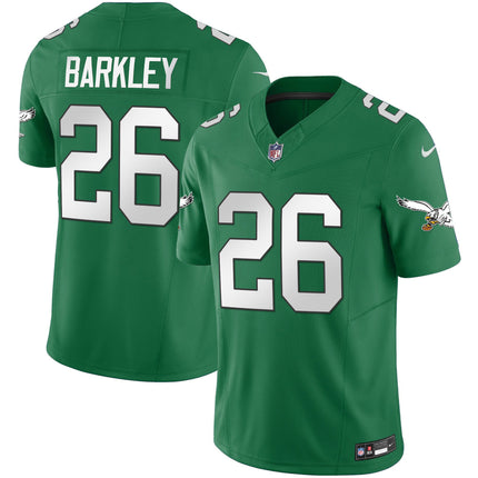 Men's Eagles Throwback Kelly Vapor Limited Jersey - All Stitched