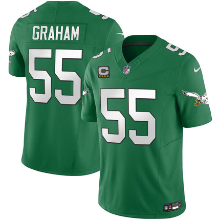 Men's Eagles Throwback Kelly Vapor Limited Jersey - All Stitched